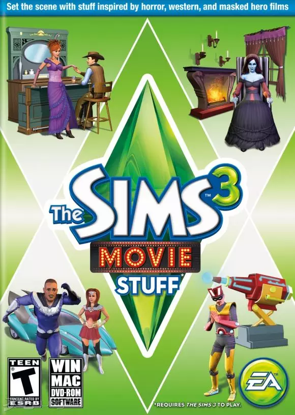 Carátula de Los Sims 3: De Cine
