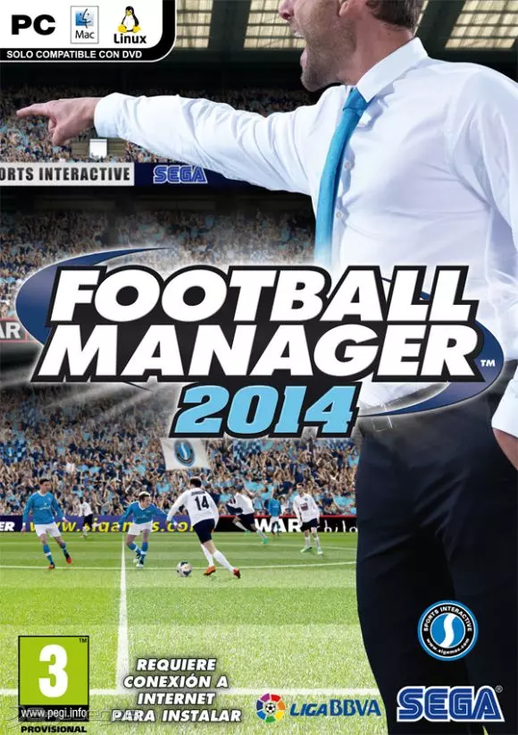 Carátula de Football Manager 2014