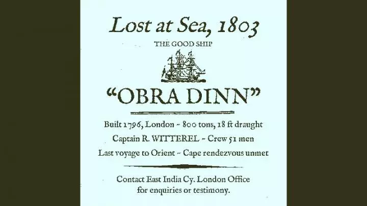 Return of the Obra Dinn