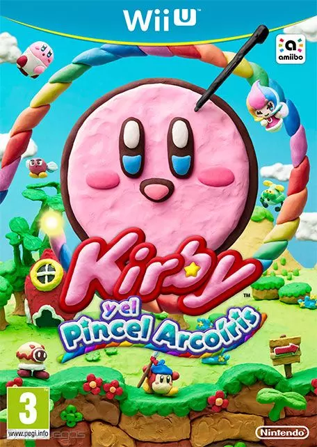 Carátula de Kirby y el Pincel del Arcoíris