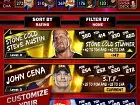 WWE SuperCard - Pantalla