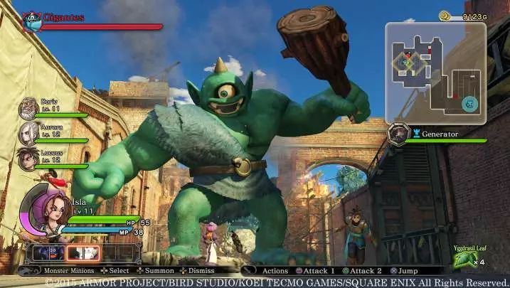 Dragon Quest Heroes: El infortunio del Árbol del Mundo y la Raíz del Mal