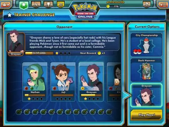 The Pokémon TCG Online
