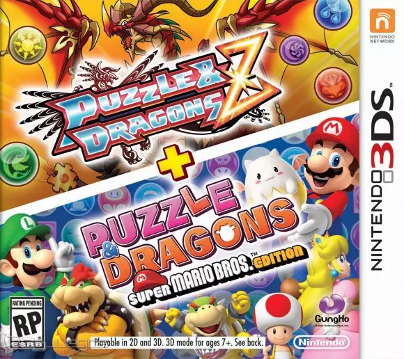 Carátula de Puzzle & Dragons Z & Super Mario Bros