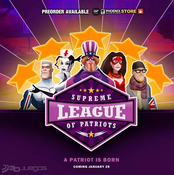 Carátula de Supreme League of Patriots