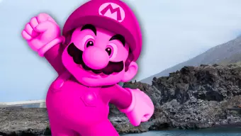 Ni árboles con guirnaldas ni belenes, la estrella navideña de La Palma es este Super Mario violeta gigante