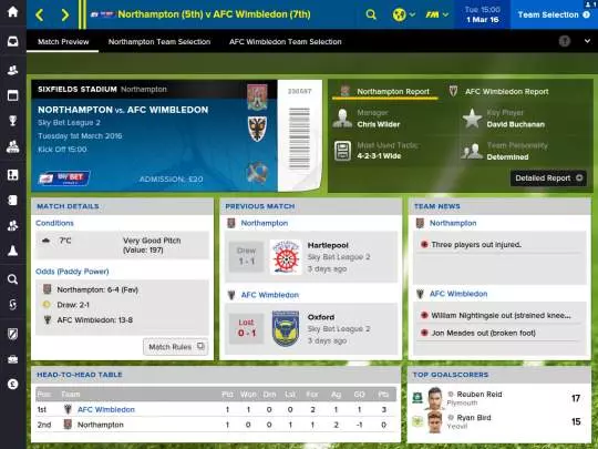 Football Manager Touch 2016