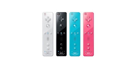 Los 4 colores disponibles del nuevo Wii Remote Plus Los 4 colores disponibles del nuevo Wii Remote Plus