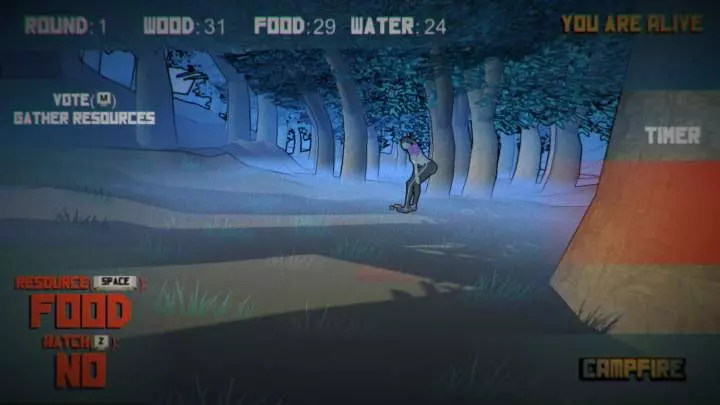 Campfire One of us is the killer