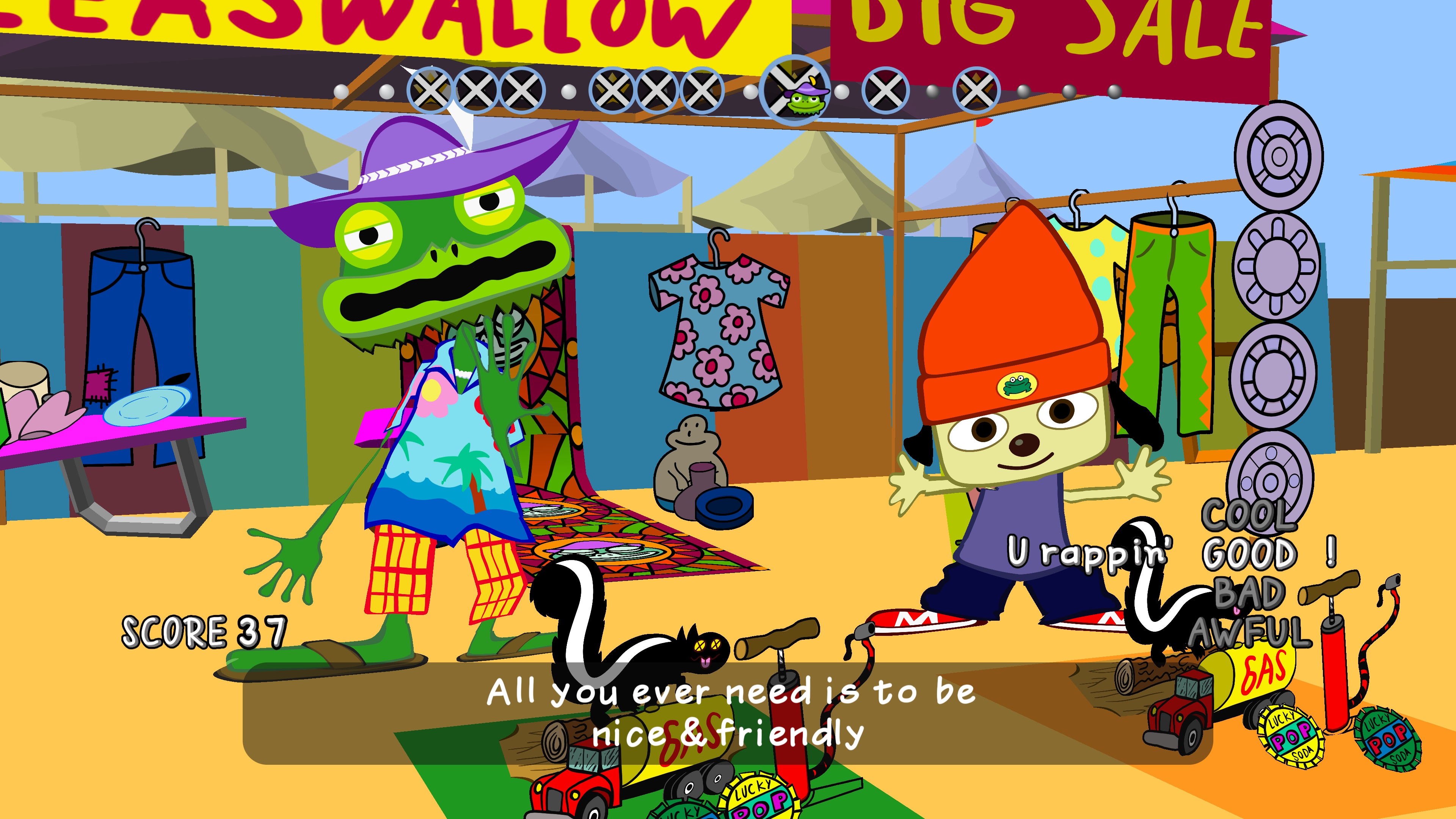 PaRappa the Rapper en PS4 utiliza un emulador de PSP