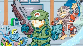 La cuenta oficial de Halo homenajea a Super Mario con un arte, y los fans sueñan con una colaboración