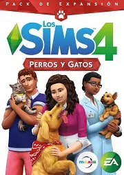 Carátula de Los Sims 4 - Perros y Gatos - PC