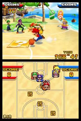 Mario Slam Basketball - DS