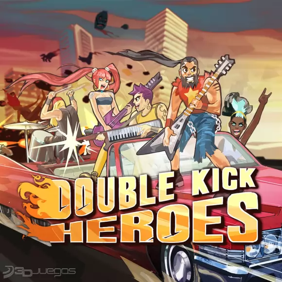 Carátula de Double Kick Heroes