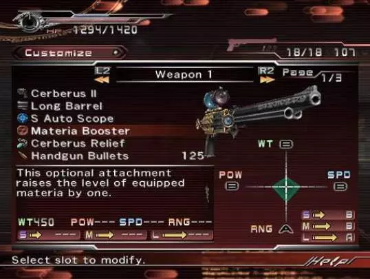 Dirge of Cerberus F. Fantasy VII - PS2