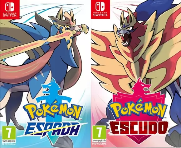 Carátula de Pokémon Espada / Pokémon Escudo