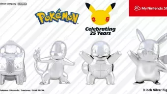 Si eres todo un fan de Pokémon, no te puedes perder estas figuras y peluches de plata por su 25 aniversario