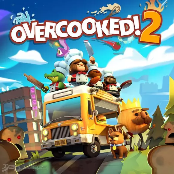 Carátula de Overcooked! 2
