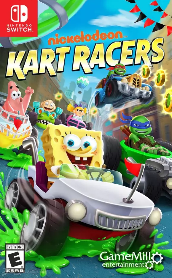 Carátula de Nickelodeon Kart Racers