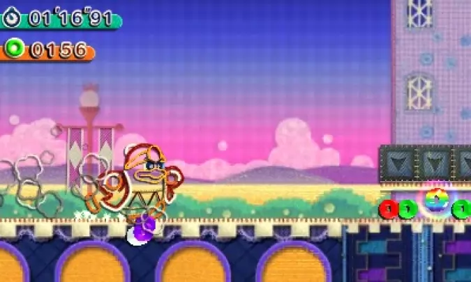 Más Kirby en el Reino de los Hilos