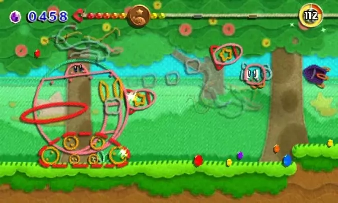 Más Kirby en el Reino de los Hilos - 3DS