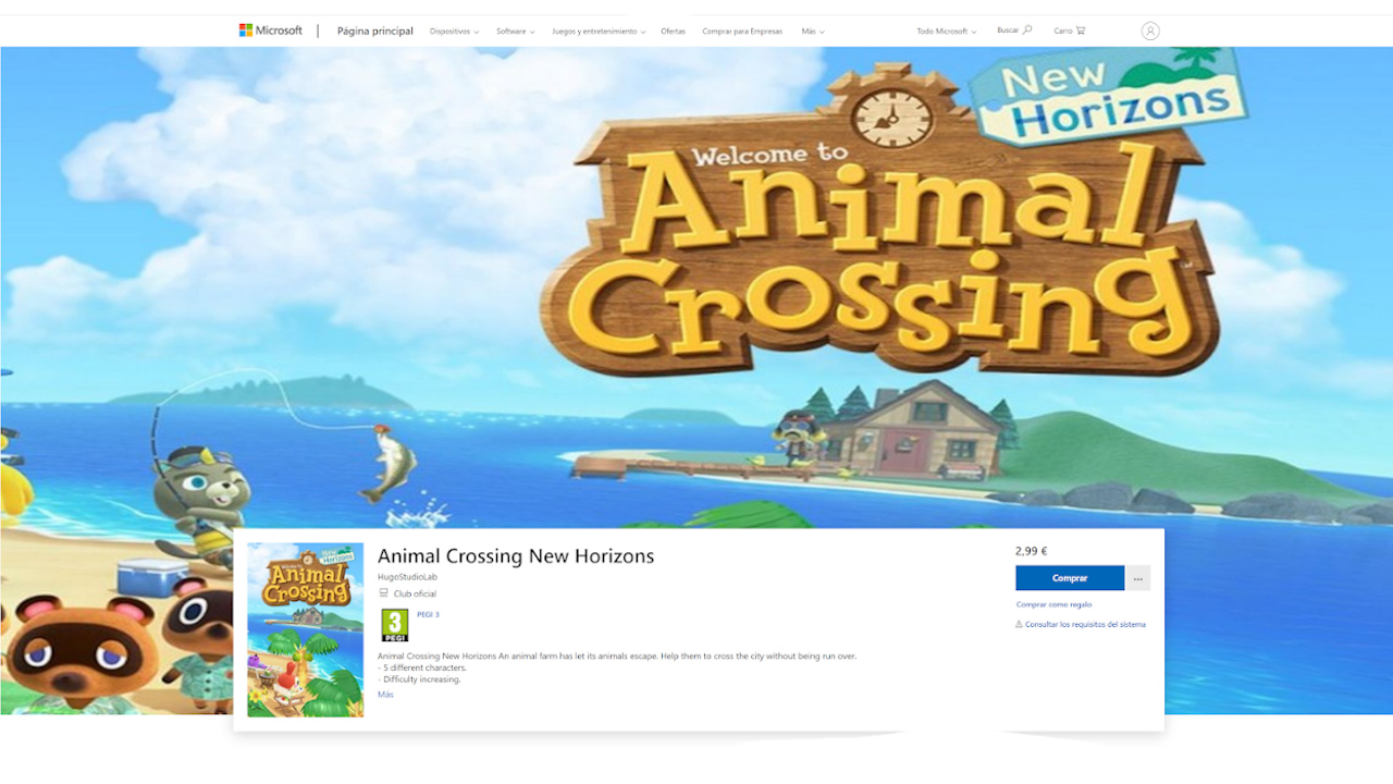 La estafa del Animal Crossing de la tienda de Xbox es el mayor caso de