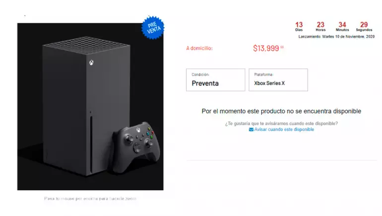 La Xbox Series X se agota rápidamente en México