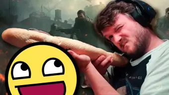 Este streamer de Call of Duty Warzone tiene mucha miga, y juega usando una baguette como mando