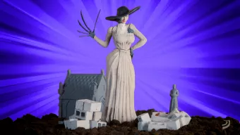 Ojalá este disparatado anuncio de Resident Evil 8 fuera real: ¿Lady Dimitrescu figura de acción de los 90?