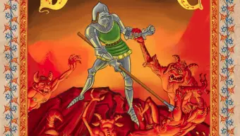 Así serían las portadas de Doom o Tomb Raider en la Edad Media si los videojuegos fueran cosa del pasado