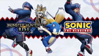 Sonic aterriza en Monster Hunter: Rise. Este tráiler presenta el evento por el 30º aniversario del erizo azul