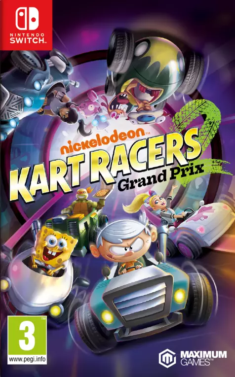 Carátula de Nickelodeon Kart Racers 2