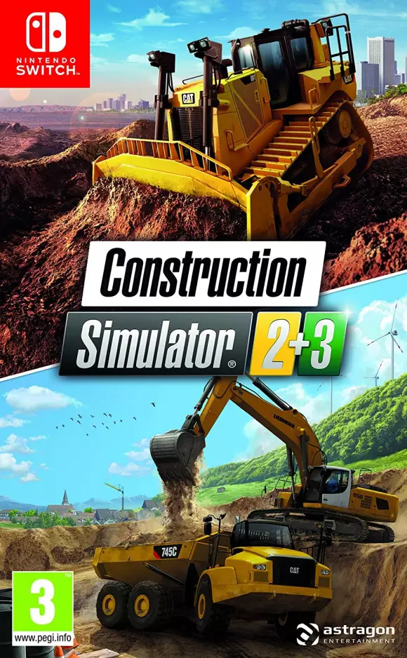 Carátula de Construction Simulator 2 y 3 Switch Edition