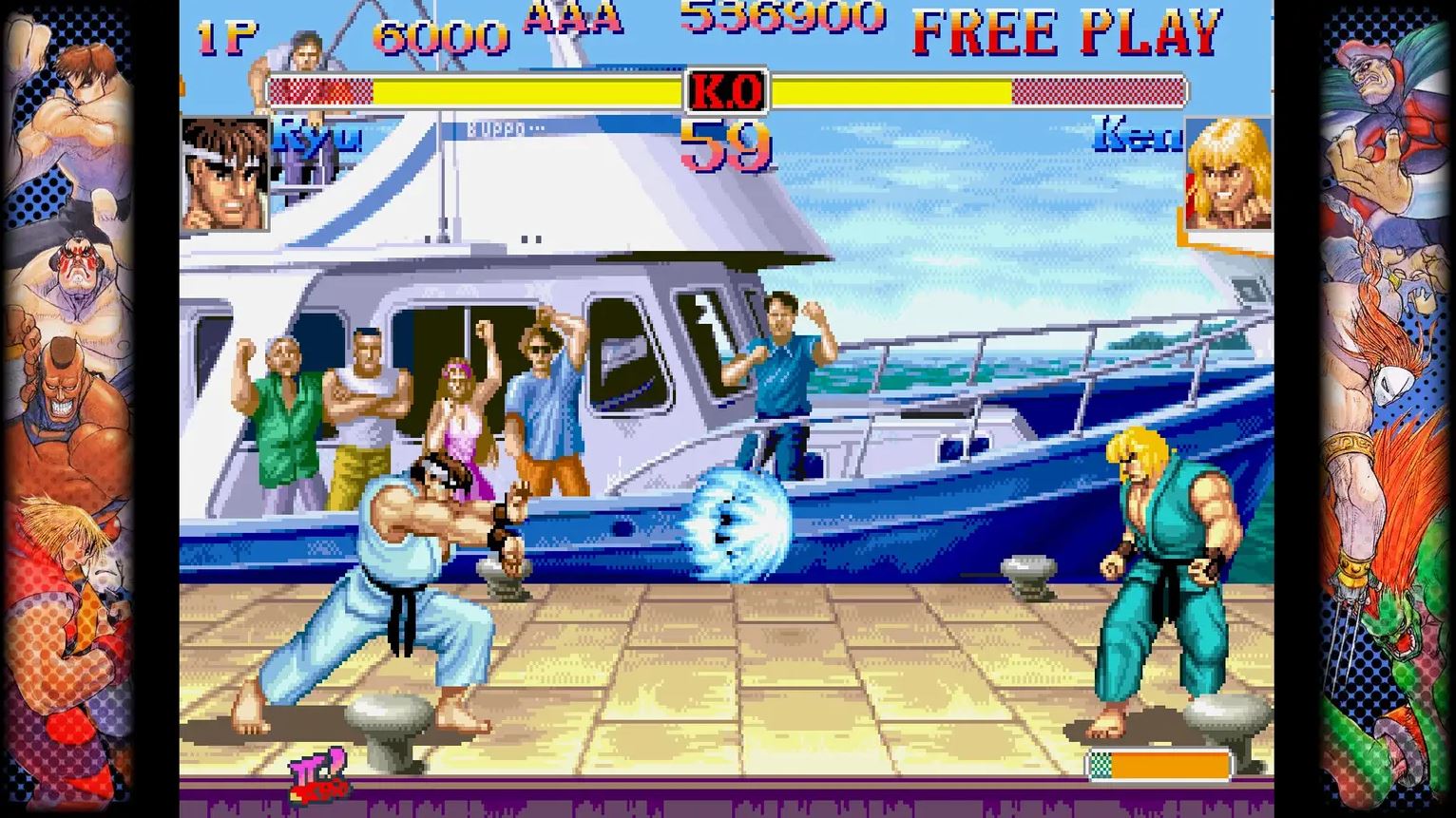 Fighting Collection is a compilation of 10 arcade fighting games