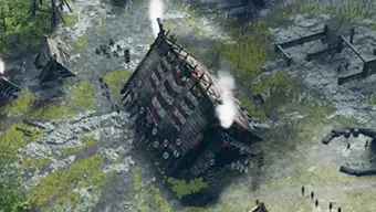 Primer gameplay de Frozenheim: el RTS vikingo nos enseña a construir y batallar sobre el mapa