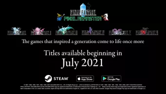 Tráiler de anuncio de Final Fantasy Pixel Remasters, la adaptación de seis clásicos JRPG
