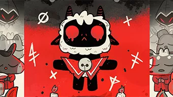 La nueva locura de Devolver es Cult of the Lamb, un roguelike con acción, estrategia y un cordero poseído