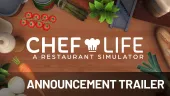 Tráiler de anuncio de Chef Life - A Restaurant Simulator, un videojuego de cocina y gestión para PC