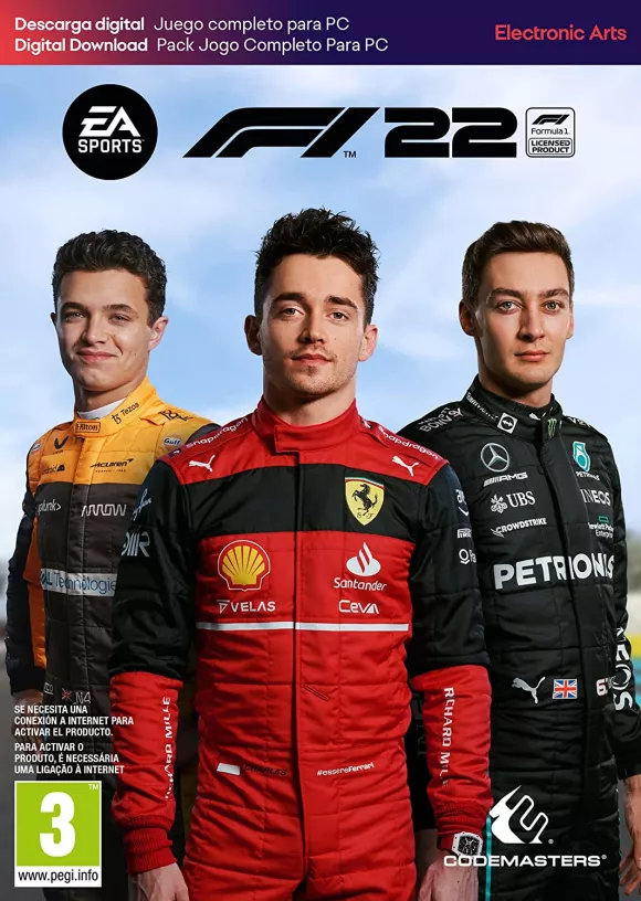 Carátula de F1 22