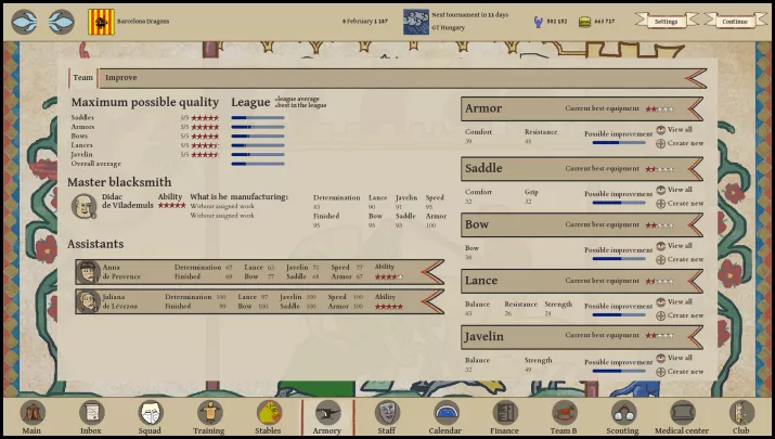 Jousting Manager