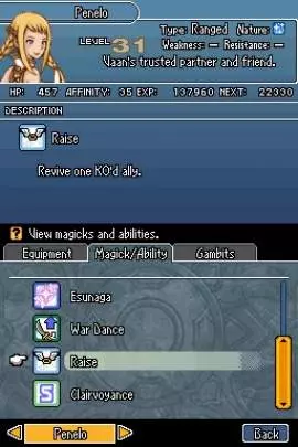 Final Fantasy Revenant Wings - DS