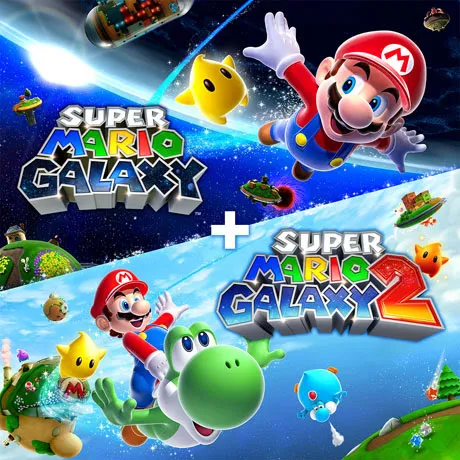 Carátula de Super Mario Galaxy 1 y 2