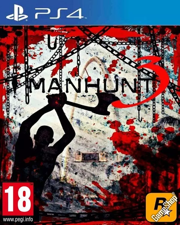 Carátula, aparentemente falsa, del supuesto Manhunt 3 Carátula, aparentemente falsa, del supuesto Manhunt 3