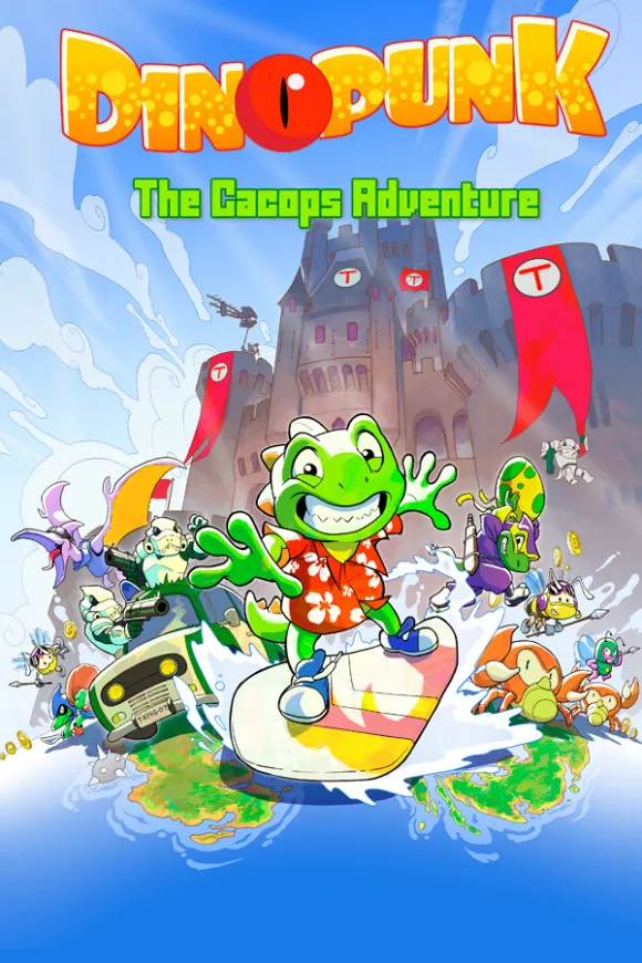 Carátula de Dinopunk: the Cacops adventure