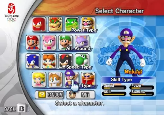 Mario y Sonic Juegos Olímpicos - Wii