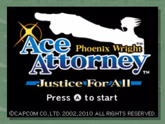 Phoenix Wright Ace Attorney: Justice for All