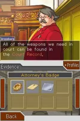 Ace Attorney Trials and Tribulations - DS
