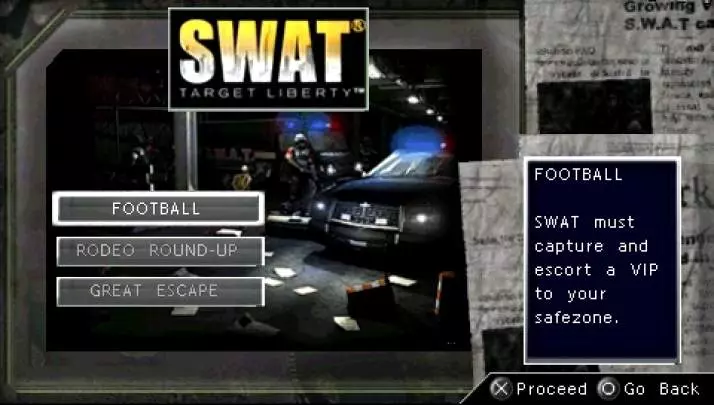 SWAT Target Liberty - PSP