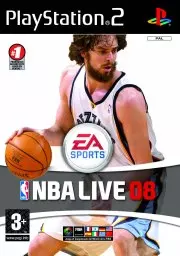 Carátula de NBA Live 08 - PS2