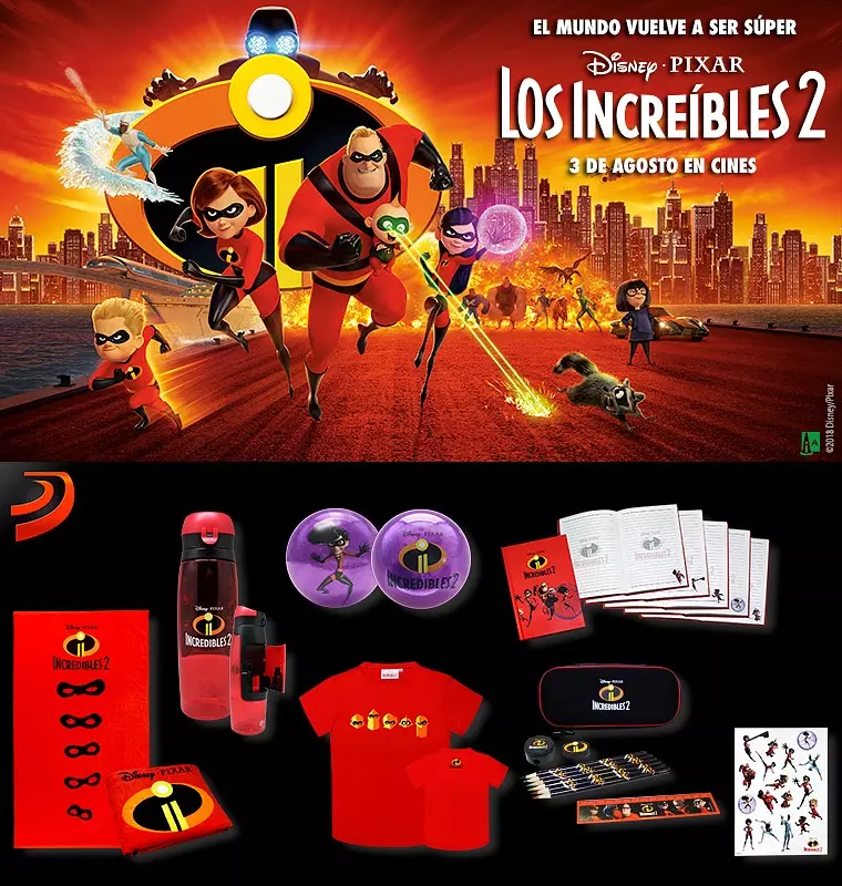 Sorteamos 3 packs de regalos de Los Increíbles 2 Sorteamos 3 packs de regalos de Los Increíbles 2